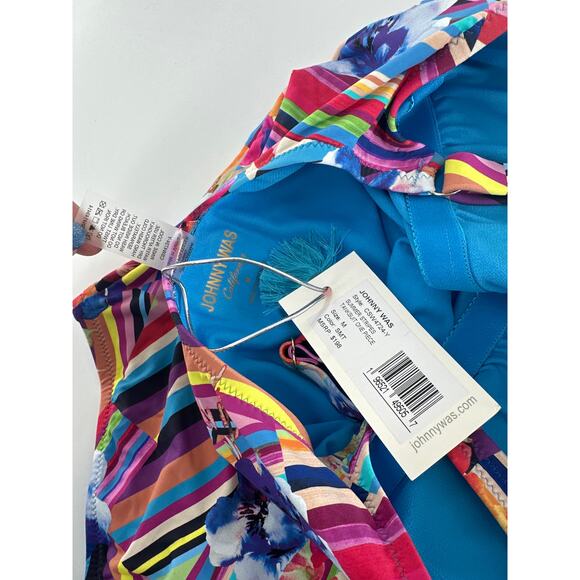 Johnny Was Women's Summer Stripes Tanksuit One Piece Size M - Picture 9 of 11